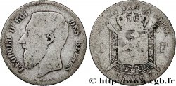 BELGIUM 1 Franc Léopold II légende française 1867 