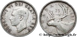 KANADA 25 Cents Georges VI 1951 