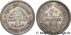 LIBAN 50 piastres Cèdre du Liban 1952 Utrecht