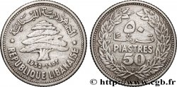 LEBANON 50 piastres Cèdre du Liban 1952 Utrecht