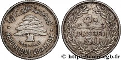 LIBANO 50 piastres Cèdre du Liban 1952 Utrecht