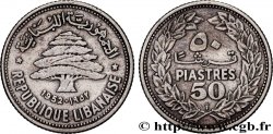 LIBANO 50 piastres Cèdre du Liban 1952 Utrecht