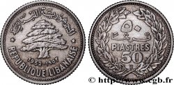 LIBAN 50 piastres Cèdre du Liban 1952 Utrecht