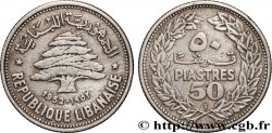 LEBANON 50 piastres Cèdre du Liban 1952 Utrecht