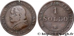 VATICAN ET ÉTATS PONTIFICAUX 1 Soldo an XXI buste large 1867 Rome
