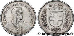 SVIZZERA  5 Francs Berger des Alpes 1935 Berne