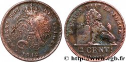 BELGIUM 2 Centimes d’Albert Ier 1912  VF 