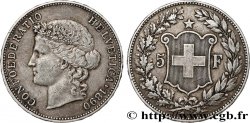 SVIZZERA  5 Francs Helvetia 1890 Berne