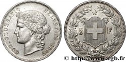 SCHWEIZ 5 Francs Helvetia 1907 Berne