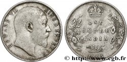 INDIA BRITÁNICA 1 Rupee (Roupie) Edouard VII 1903 Bombay
