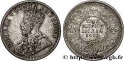 INDIA BRITANNICA 1 Rupee (Roupie) Georges V 1916 Bombay (Mumbai)