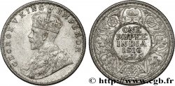 INDIA BRITANNICA 1 Rupee (Roupie) Georges V 1916 Bombay (Mumbai)