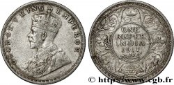 INDIA BRITANNICA 1 Rupee (Roupie) Georges V 1917 Calcutta