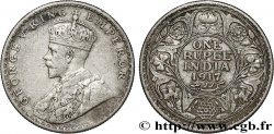 INDIA BRITÁNICA 1 Rupee (Roupie) Georges V 1917 Bombay