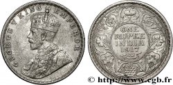 BRITISH INDIA 1 Rupee (Roupie) Georges V 1917 Bombay