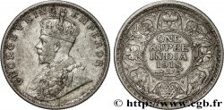 INDIA BRITANNICA 1 Rupee (Roupie) Georges V 1918 Calcutta