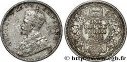 INDIA BRITANNICA 1 Rupee (Roupie) Georges V 1918 Calcutta