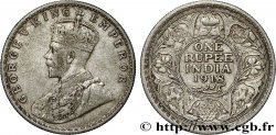 INDES BRITANNIQUES 1 Rupee (Roupie) Georges V 1918 Calcutta