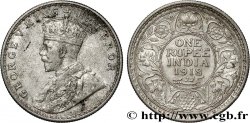 BRITISH INDIA 1 Rupee (Roupie) Georges V 1918 Calcutta