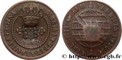BRÉSIL - PRINCE JEAN REGENT 20 Réis contremarqué sur une 10 Réis de 1787 (1809) Lisbonne