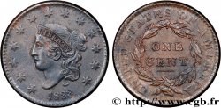 ÉTATS-UNIS D AMÉRIQUE 1 Cent “Matron head” 1833  SUP 