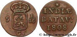 INDIE OLANDESI 5 1/16 Gulden (1 Duit) 1808 Enkhuizen