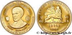 ÉTHIOPIE 50 Dollars proof 75e anniversaire et 50 ans de règne de Hailé Selassié 1966  SPL 