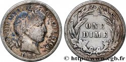 UNITED STATES OF AMERICA 1 Dime Barber 1906 Philadelphie