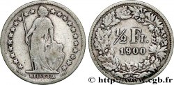 SWITZERLAND 1/2 Franc Helvetia 1900 Berne