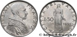 VATICAN ET ÉTATS PONTIFICAUX 50 Lire Pie XII an XIX / Spes 1957 Rome - R