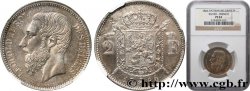 BELGIQUE - ROYAUME DE BELGIQUE - LÉOPOLD II Essai 2 Francs légende française 1866 