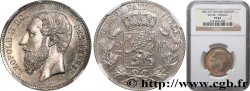 BELGIQUE - ROYAUME DE BELGIQUE - LÉOPOLD II Essai 2 Francs légende française 1866 