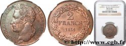 BELGIQUE - ROYAUME DE BELGIQUE - LÉOPOLD Ier Épreuve en bronze de la 2 Francs  1834 