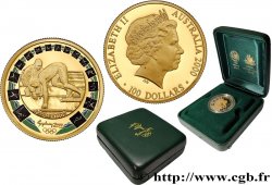 AUSTRALIE 100 Dollars J.O. de Sydney : Sprinter et Coach 2000 Perth FDC 