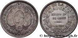 BOLIVIA 50 Centavos (1/2 Boliviano) 1891 Potosi