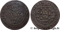 BRÉSIL - JEAN VI 20 Réis 1822 Rio de Janeiro TTB 
