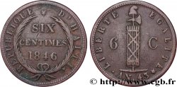 HAÏTI 6 Centimes faisceaux an 43 1846  TTB 