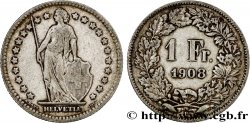 SWITZERLAND 1 Franc Helvetia 1908 Berne