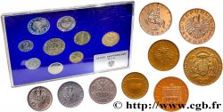 ÖSTERREICH Série Proof 8 Monnaies 1987 Vienne