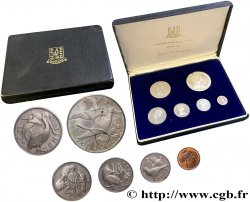 ÎLES VIERGES BRITANNIQUES Série Proof 6 monnaies Elisabeth II 1974 Franklin Mint