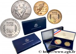 ESTADOS UNIDOS DE AMÉRICA Coin set Proof 1/2 dollar + 1 dollar Coupe du Monde de Football USA 94 1994 Atelier Divers