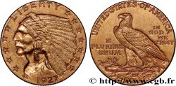 ÉTATS-UNIS D&nbsp;AMÉRIQUE 2 1/2 Dollars “tête d’indien”  1927 Philadelphie