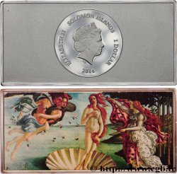 SOLOMON ISLANDS 1 Dollar Proof La naissance de Vénus 2014 