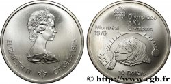 CANADA 10 Dollars JO Montréal 1976 lancer de poids femmes 1975 