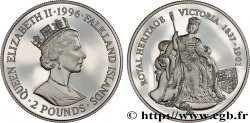FALKLAND ISLANDS 2 Pounds Proof Victoria 1996 