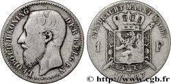 BELGIUM 1 Frank (Franc) Léopold II légende flamande signature L WIENER 1887 