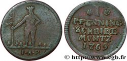 ALLEMAGNE - BRUNSWICK-WOLFENBUTTEL 1 Pfenning Charles Ier 1769 