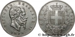 ITALIE 5 Lire Victor Emmanuel II 1878 Rome
