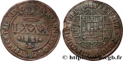 BRAZIL - JOHN VI 80 (LXXX) Reis  1821 Bahia XF 