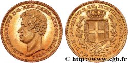 ITALIE - ROYAUME DE SARDAIGNE - CHARLES-ALBERT 10 Lire 1844 Gênes SUP 